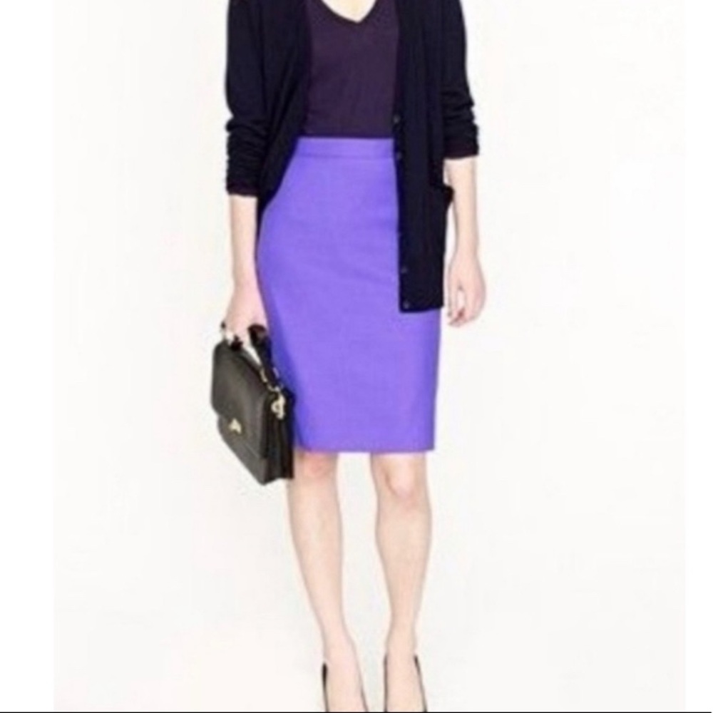 Jcrew No. 2 purple pencil skirt
